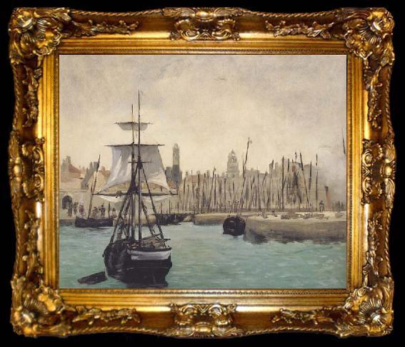 framed  Edouard Manet Le Port de Calais (mk40), ta009-2